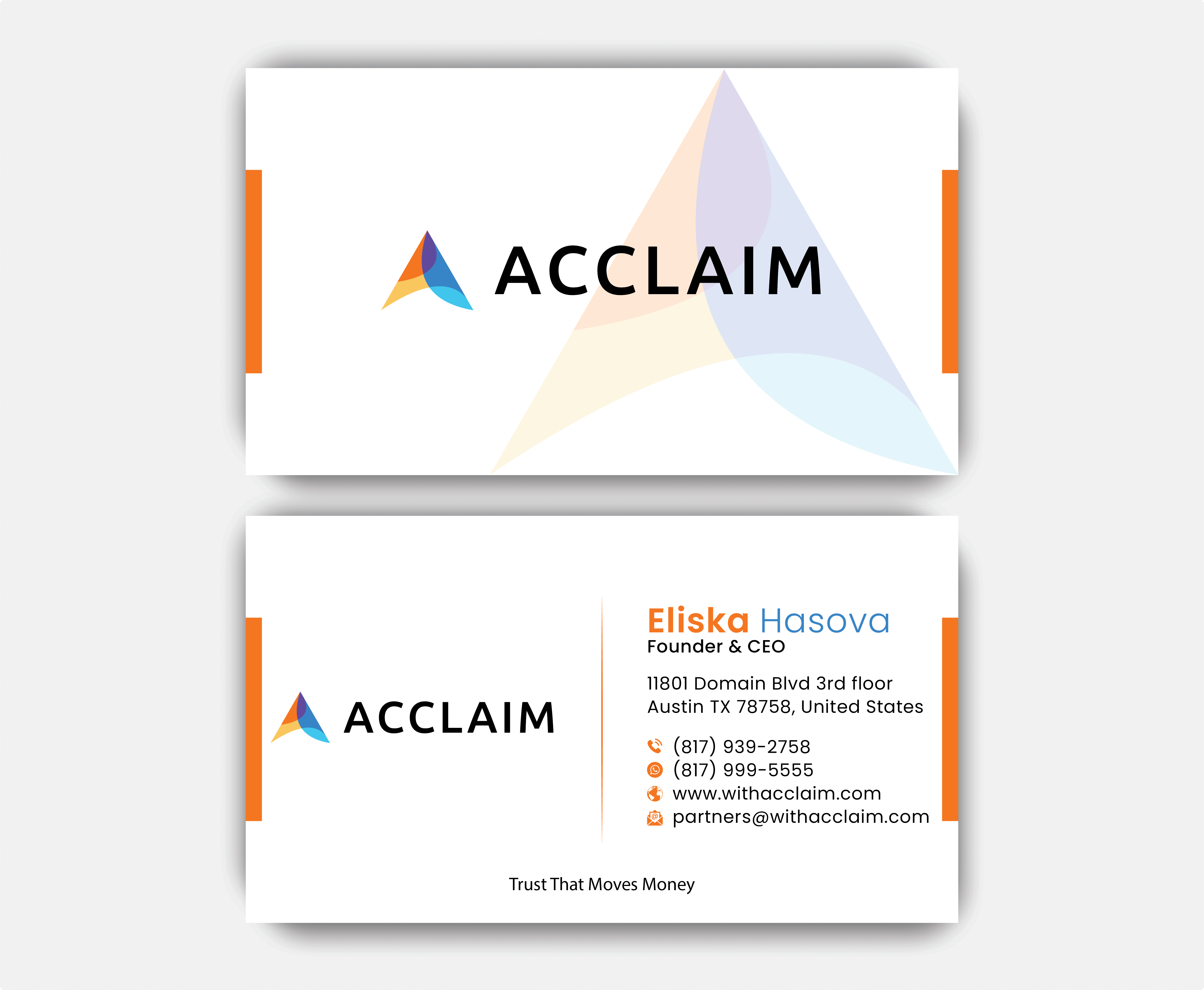 Design de Carte de Visite par DesignerShahadat pour Acclaim | Design #36738724