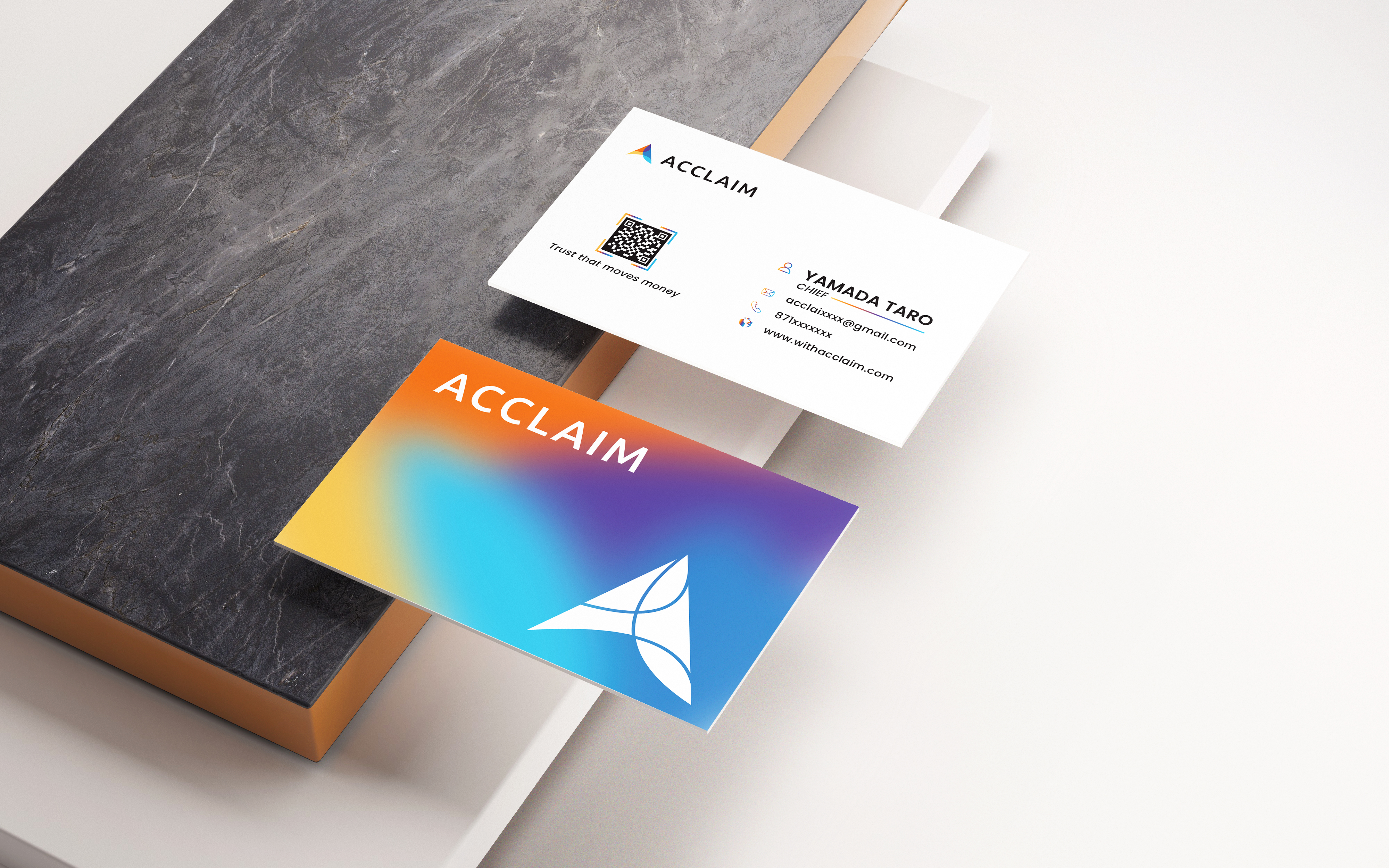 Visitenkarten-Design von Teja_1 für Acclaim | Design #36738230