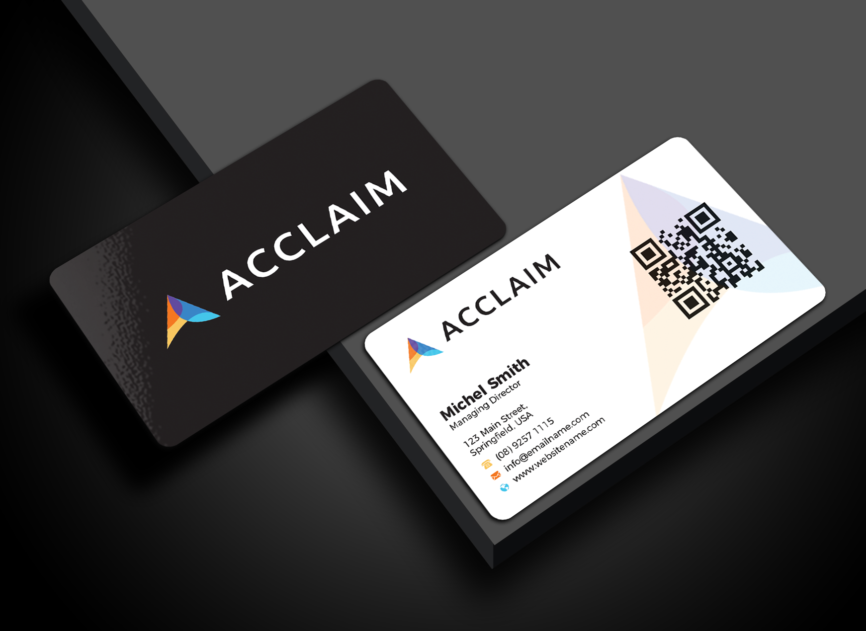 Business Card Design by Md. Abuhanifa for Acclaim | Design #36725742