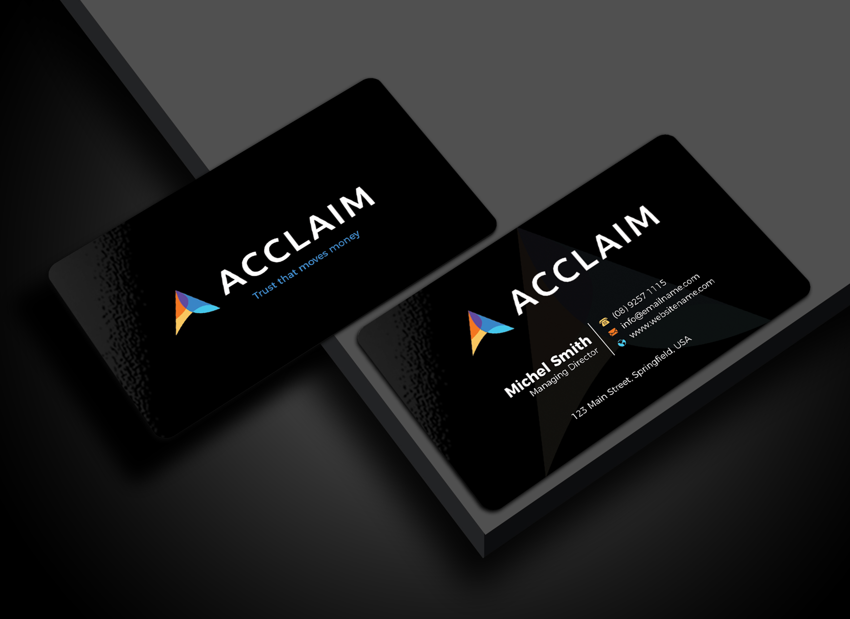 Visitenkarten-Design von Md. Abuhanifa für Acclaim | Design #36725900