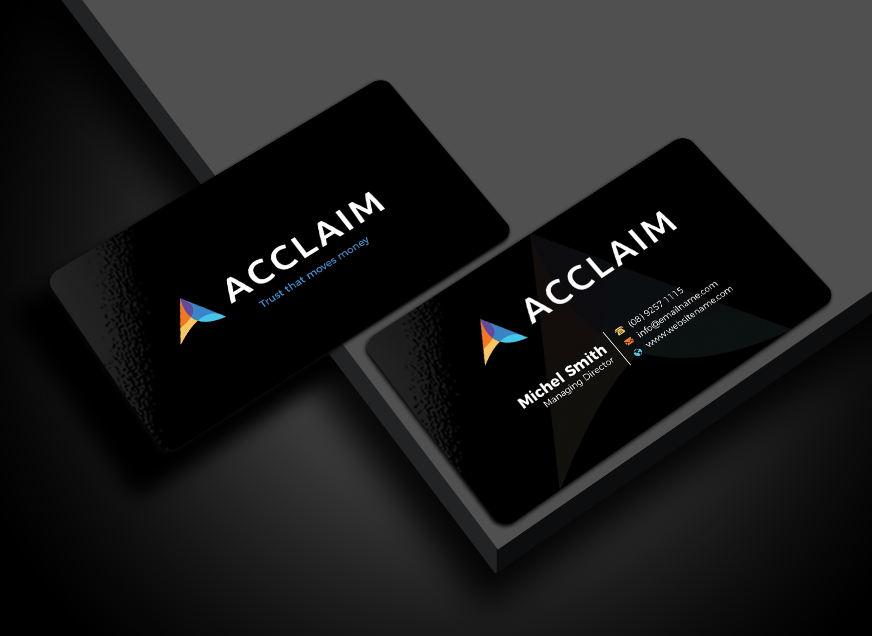 Business Card Design by Md. Abuhanifa for Acclaim | Design #36725902