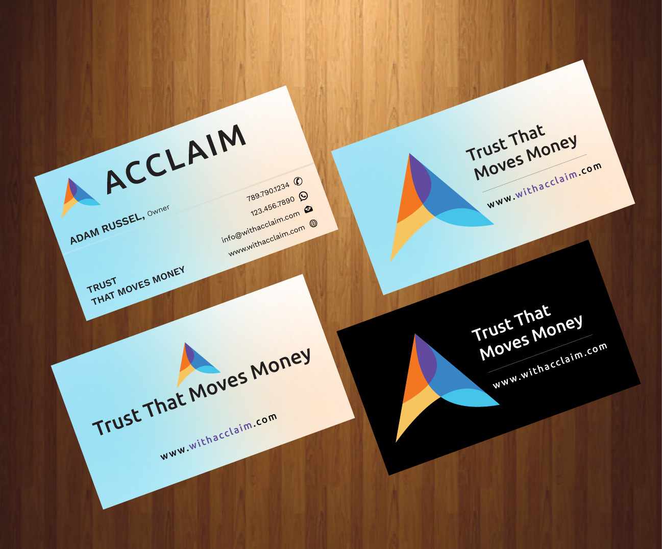 Diseño de Tarjeta de Presentación por HarmiDesigning para Acclaim | Diseño #36727601