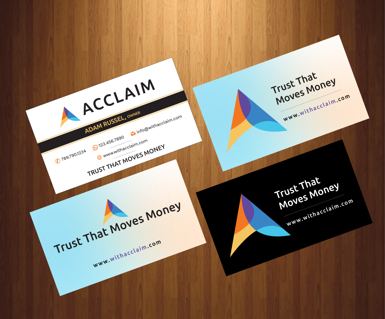 Diseño de Tarjeta de Presentación por HarmiDesigning para Acclaim | Diseño #36727602