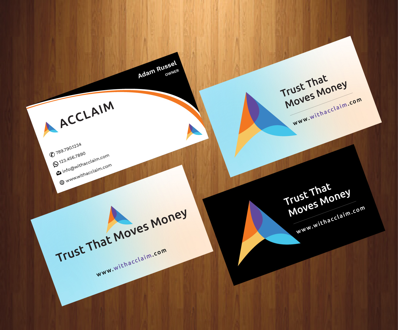 Diseño de Tarjeta de Presentación por HarmiDesigning para Acclaim | Diseño #36727608