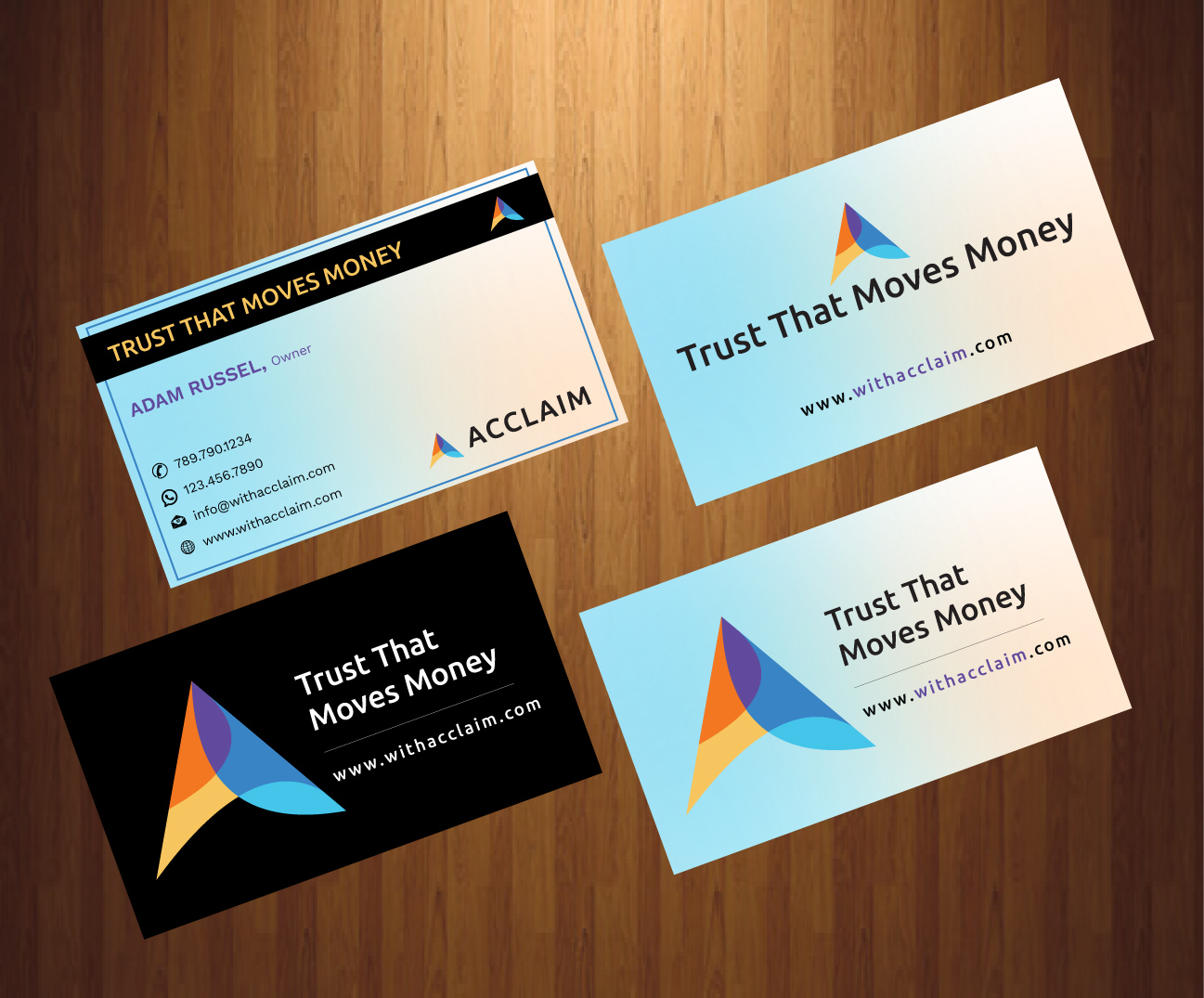 Visitenkarten-Design von HarmiDesigning für Acclaim | Design #36727914