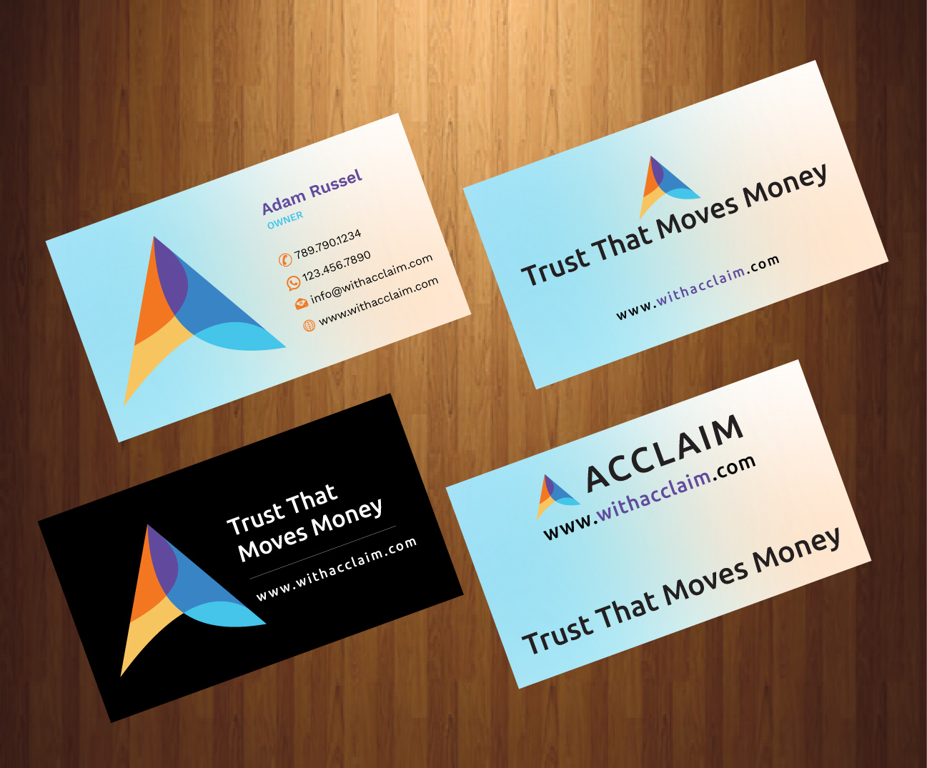 Business Card Design by HarmiDesigning for Acclaim | Design #36728026