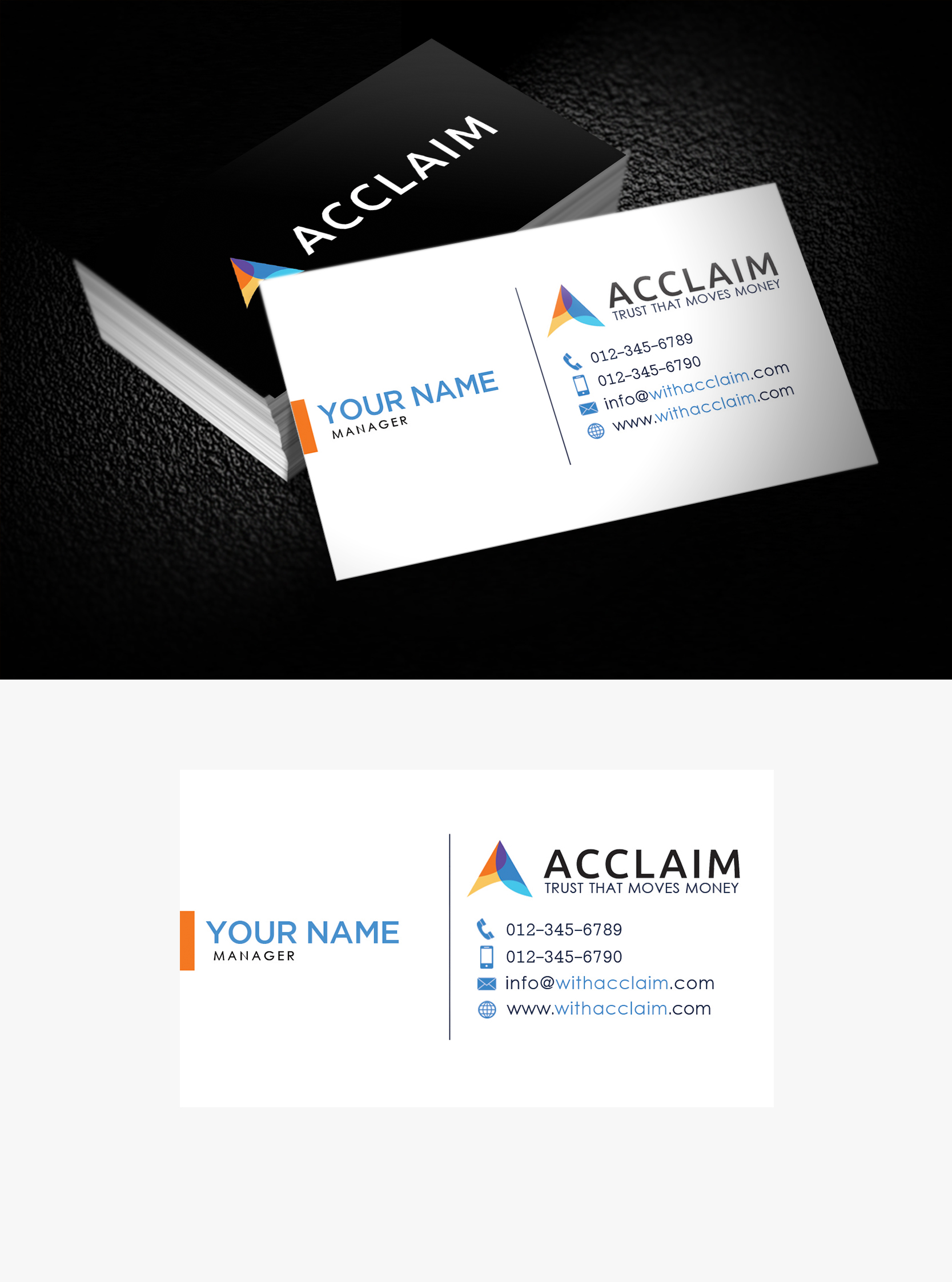 Design de Carte de Visite par James S. pour Acclaim | Design #36725157