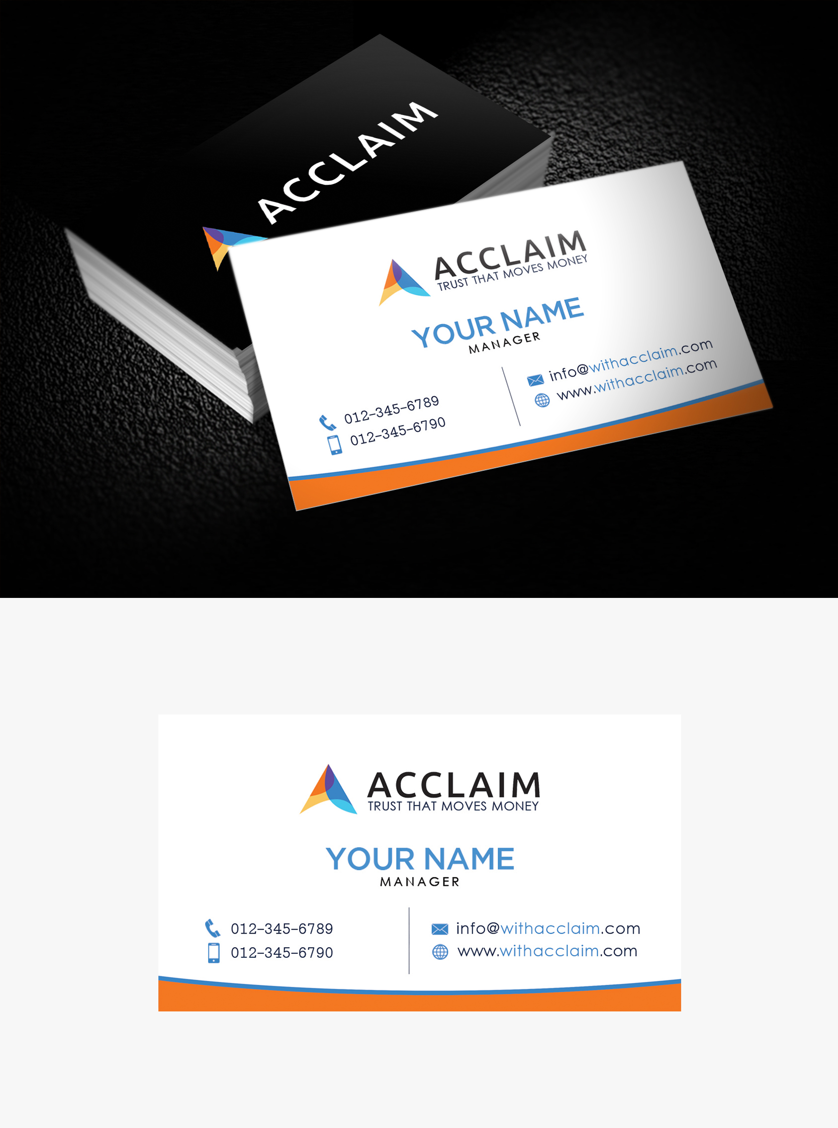 Design de Carte de Visite par James S. pour Acclaim | Design #36725160