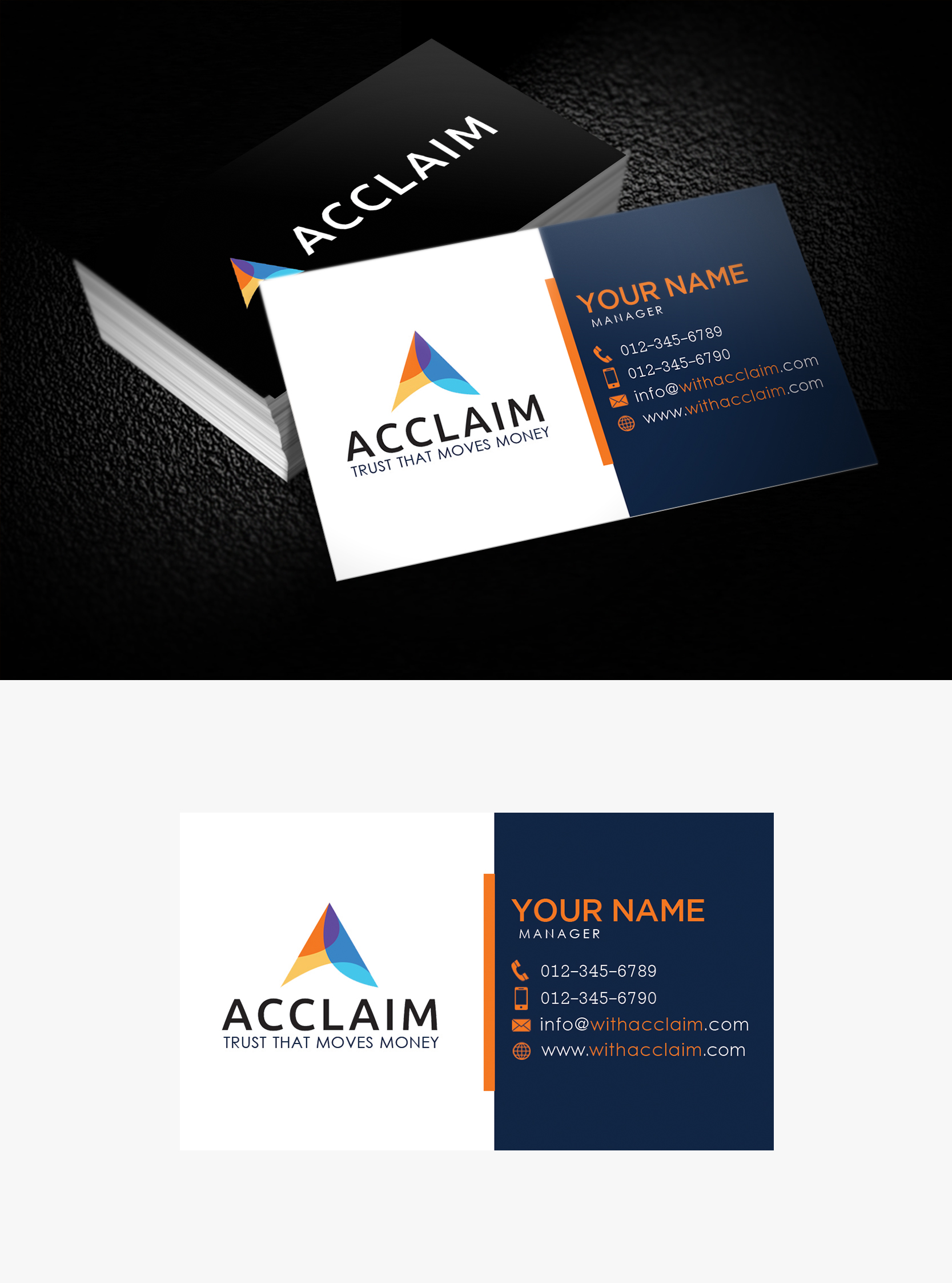 Design de Carte de Visite par James S. pour Acclaim | Design #36725161