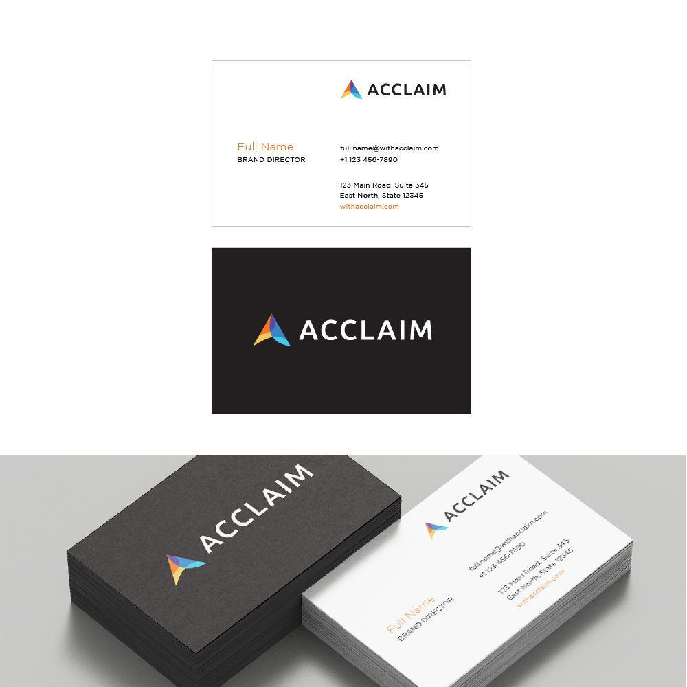 Visitenkarten-Design von biaggong für Acclaim | Design #36725332