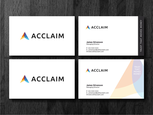 Visitenkarten-Design von Atvento Graphics für Acclaim | Design: #36728081