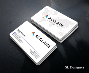 Visitenkarten-Design von SL Designer für Acclaim | Design: #36734670