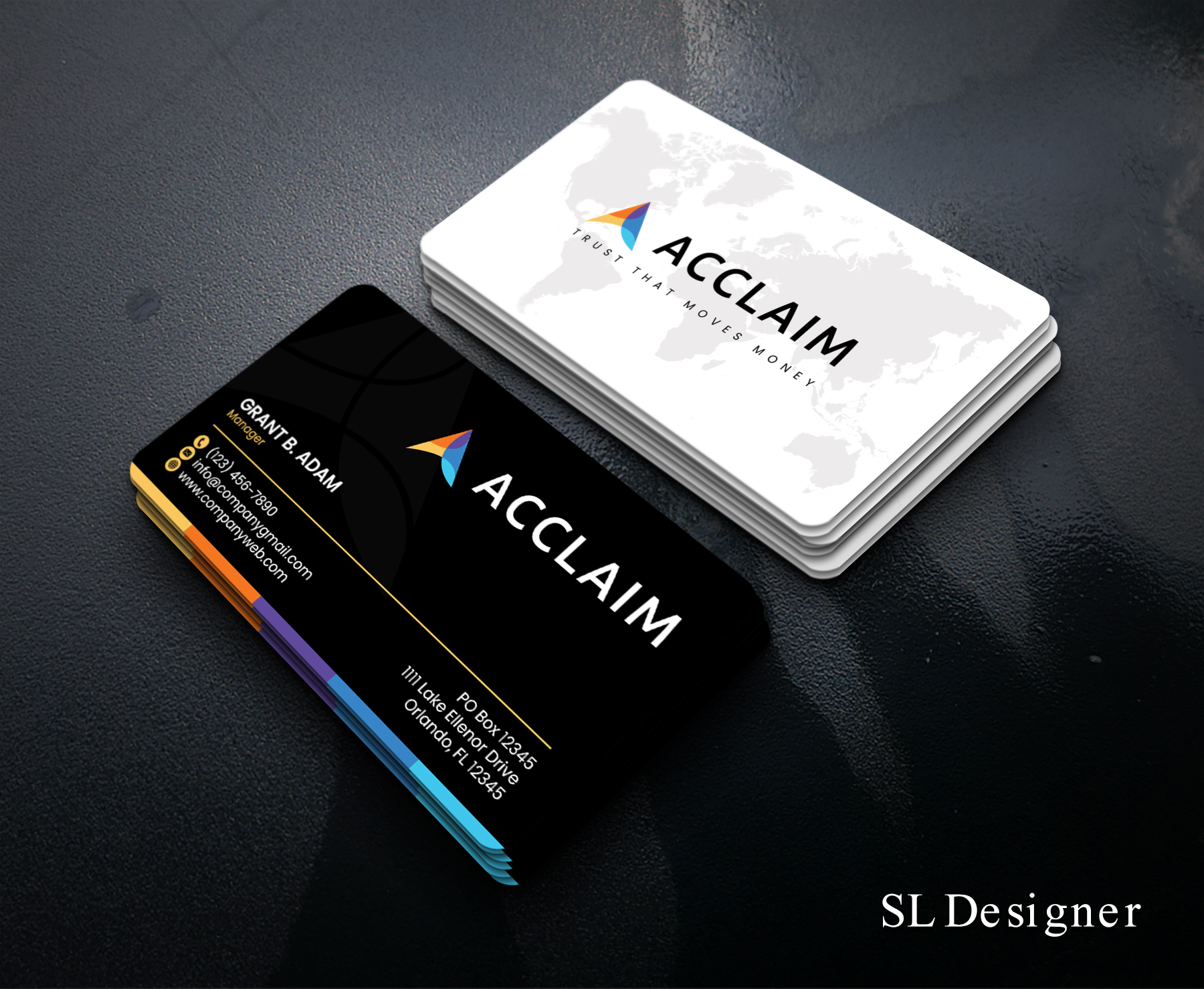 Visitenkarten-Design von SL Designer für Acclaim | Design #36734671