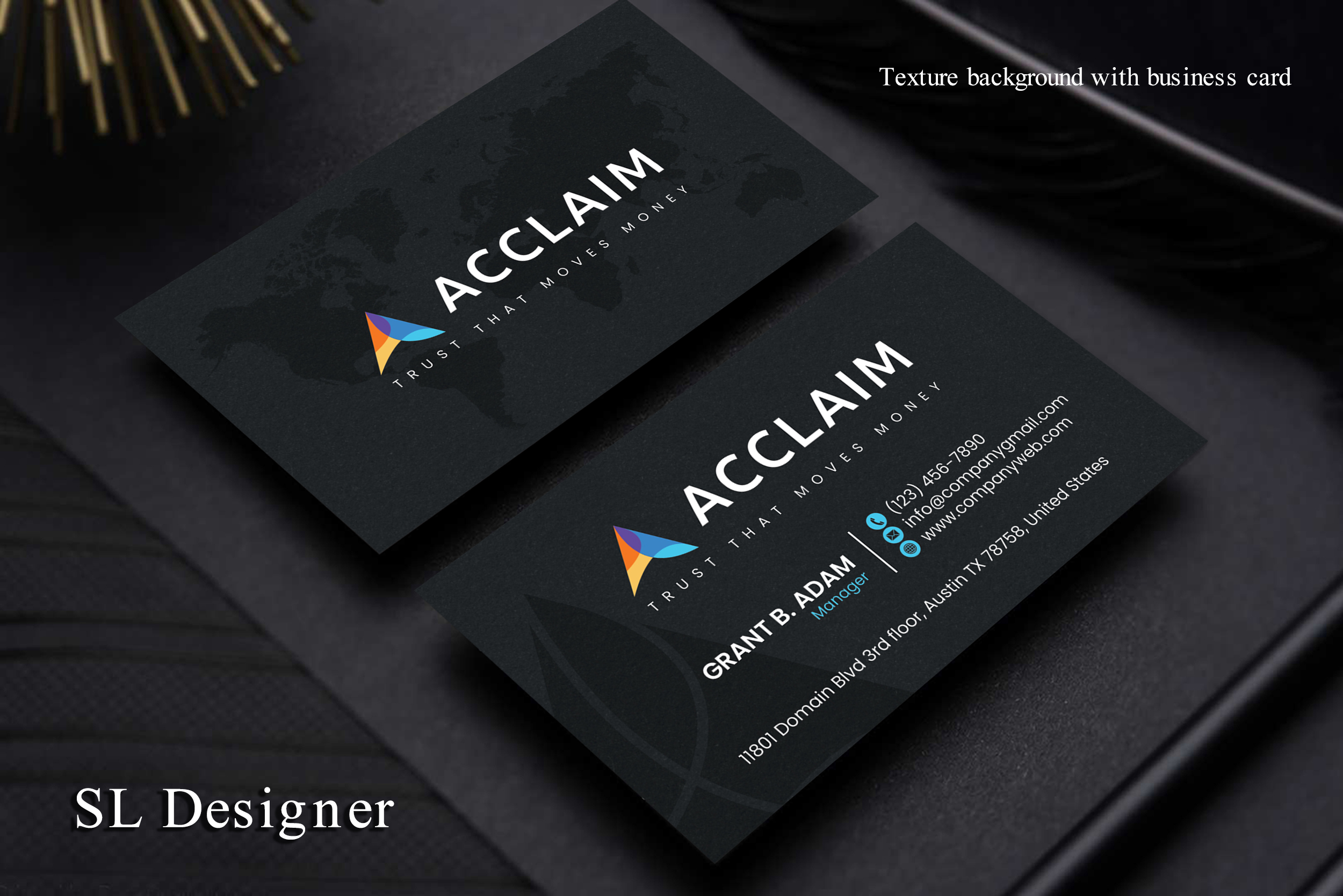 Visitenkarten-Design von SL Designer für Acclaim | Design #36734674