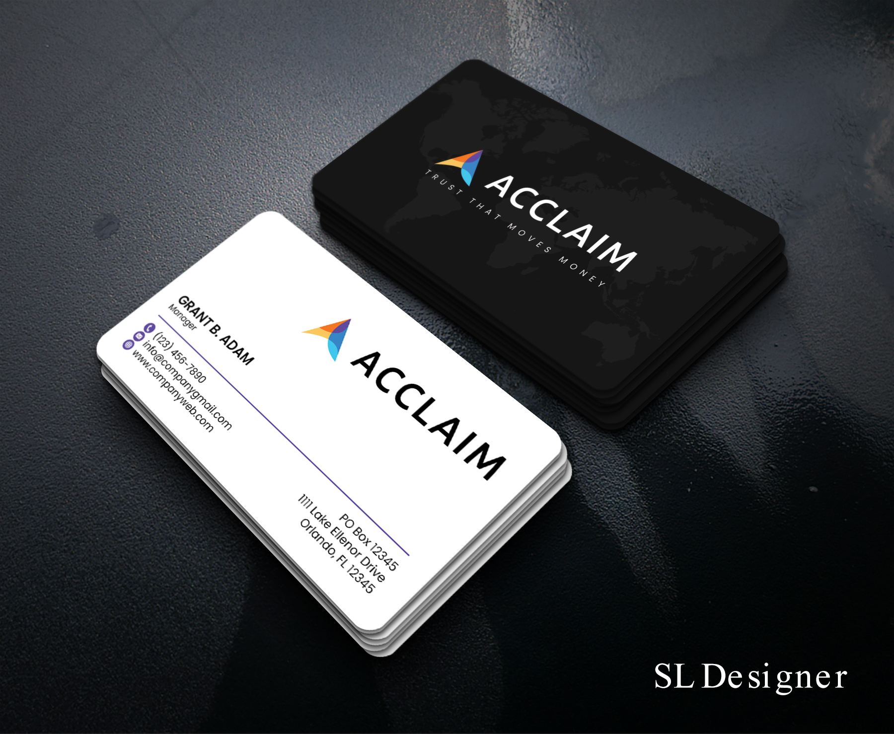 Diseño de Tarjeta de Presentación por SL Designer para Acclaim | Diseño #36760947