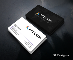 Visitenkarten-Design von SL Designer für Acclaim | Design: #36760947
