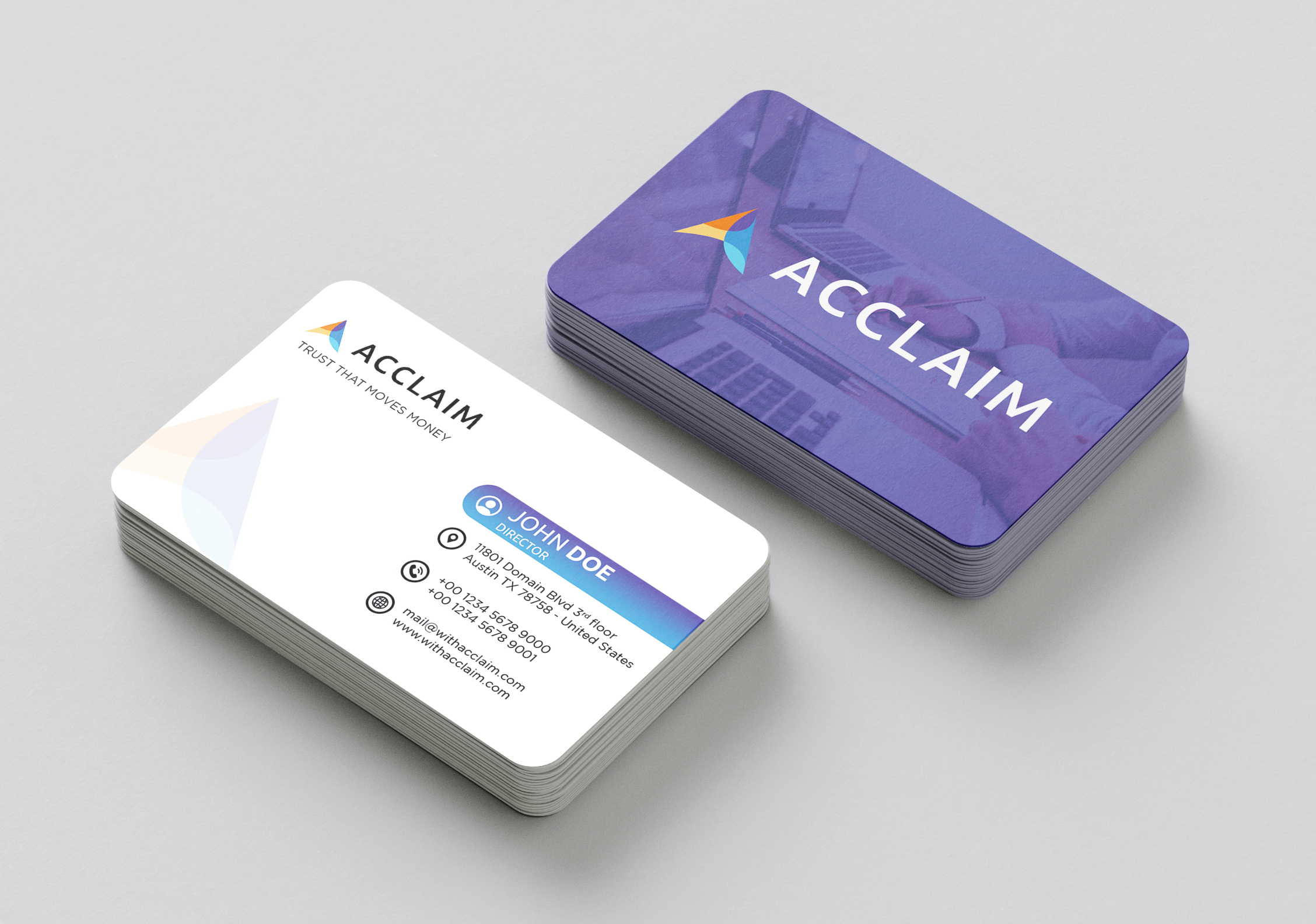 Business Card Design by sugidesign for Acclaim | Design #36735768