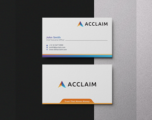 Visitenkarten-Design von creativziner für Acclaim | Design: #36734157