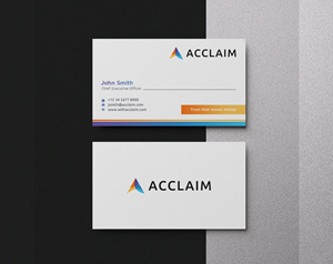 Visitenkarten-Design von creativziner für Acclaim | Design: #36734222