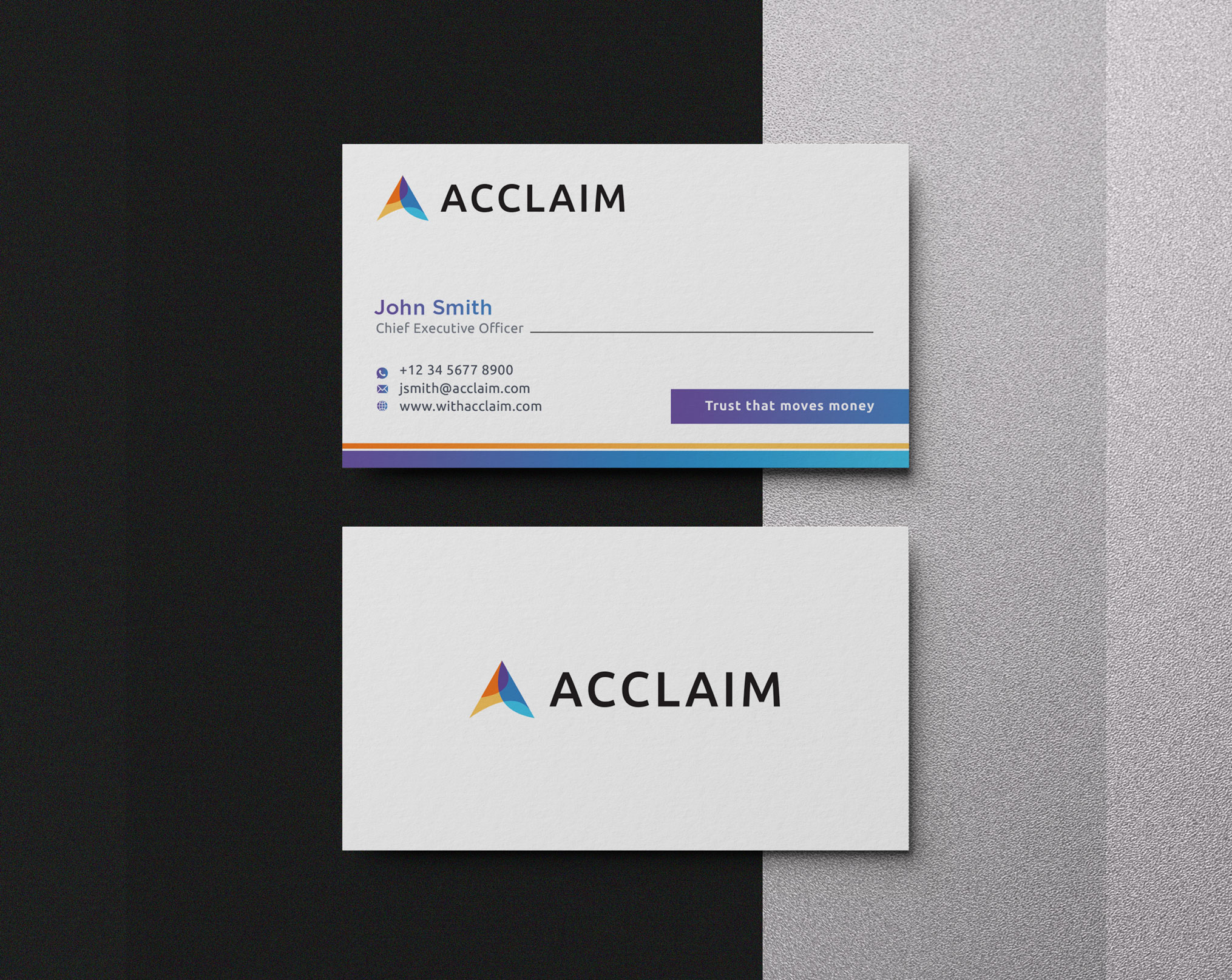 Design de Carte de Visite par creativziner pour Acclaim | Design #36734227