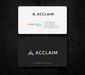 Design de Carte de Visite par Uttom 2 pour Acclaim | Design : #36726704