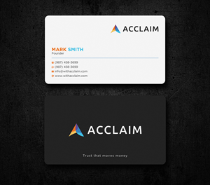 Design de Carte de Visite par Uttom 2 pour Acclaim | Design : #36726712