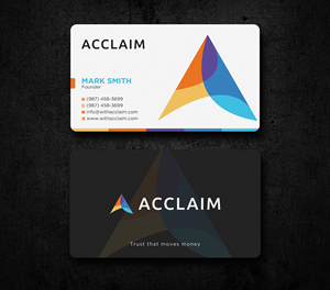 Design de Carte de Visite par Uttom 2 pour Acclaim | Design : #36727893