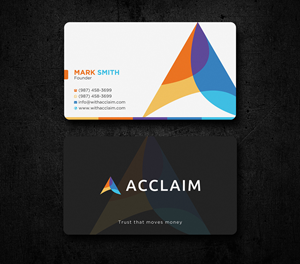 Design de Carte de Visite par Uttom 2 pour Acclaim | Design : #36727895