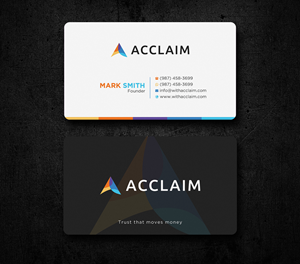 Design de Carte de Visite par Uttom 2 pour Acclaim | Design : #36727897