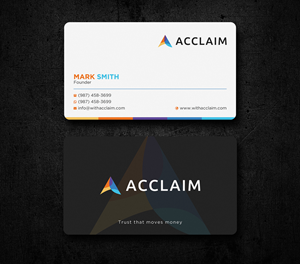 Design de Carte de Visite par Uttom 2 pour Acclaim | Design : #36727907