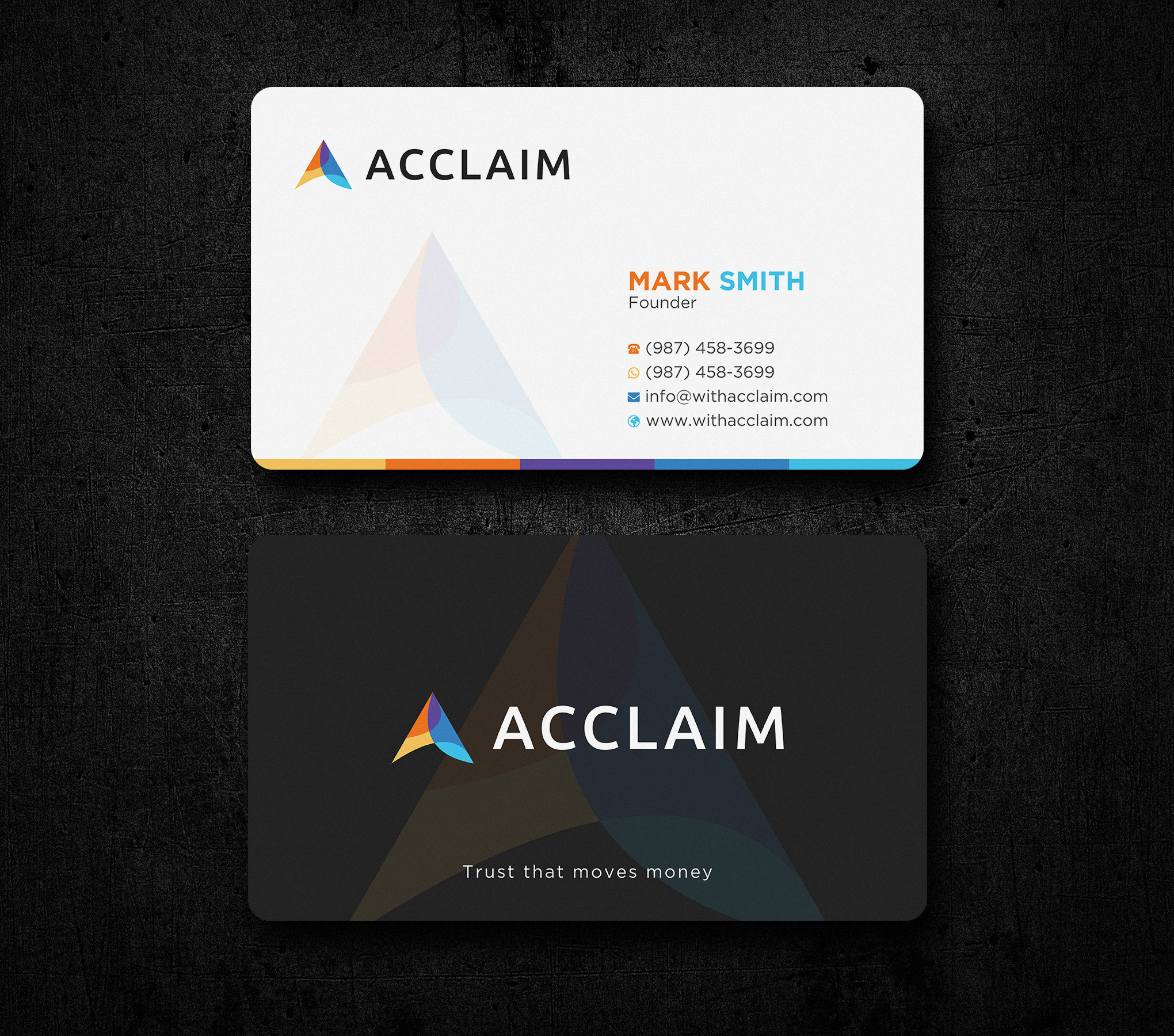Business Card Design by Uttom 2 for Acclaim | Design #36727910