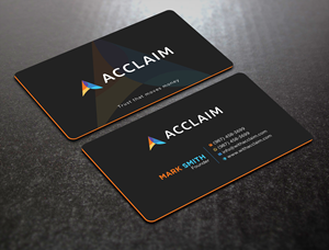Design de Carte de Visite par Uttom 2 pour Acclaim | Design : #36729162