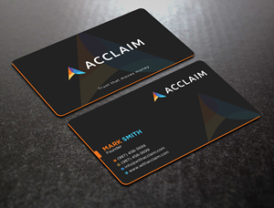 Design de Carte de Visite par Uttom 2 pour Acclaim | Design : #36729169