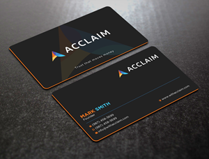 Design de Carte de Visite par Uttom 2 pour Acclaim | Design : #36729170