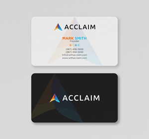 Design de Carte de Visite par Uttom 2 pour Acclaim | Design : #36729576