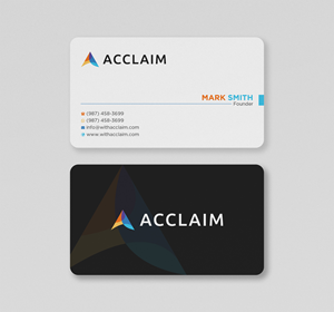Design de Carte de Visite par Uttom 2 pour Acclaim | Design : #36729579