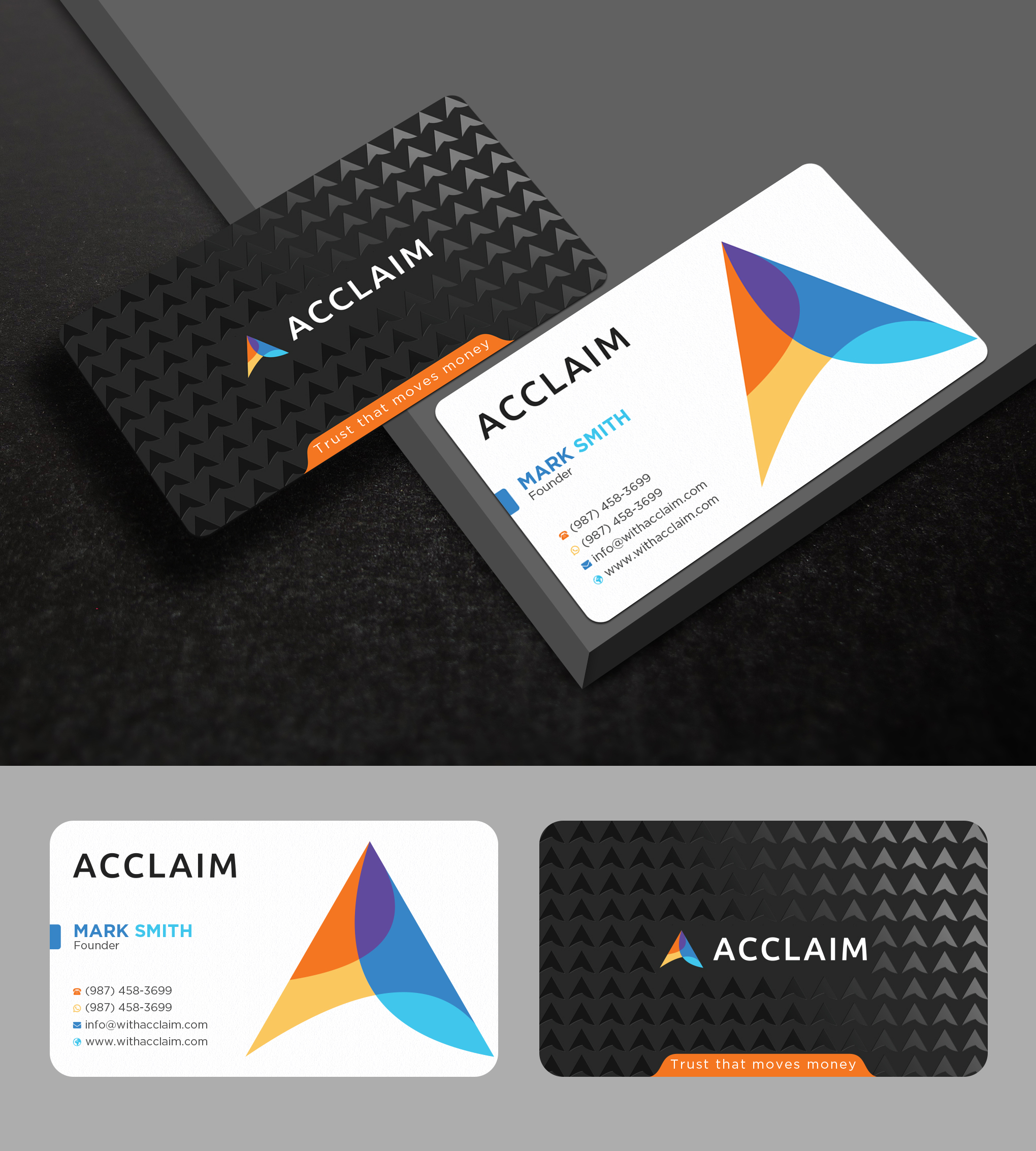 Design de Carte de Visite par Uttom 2 pour Acclaim | Design #36735653