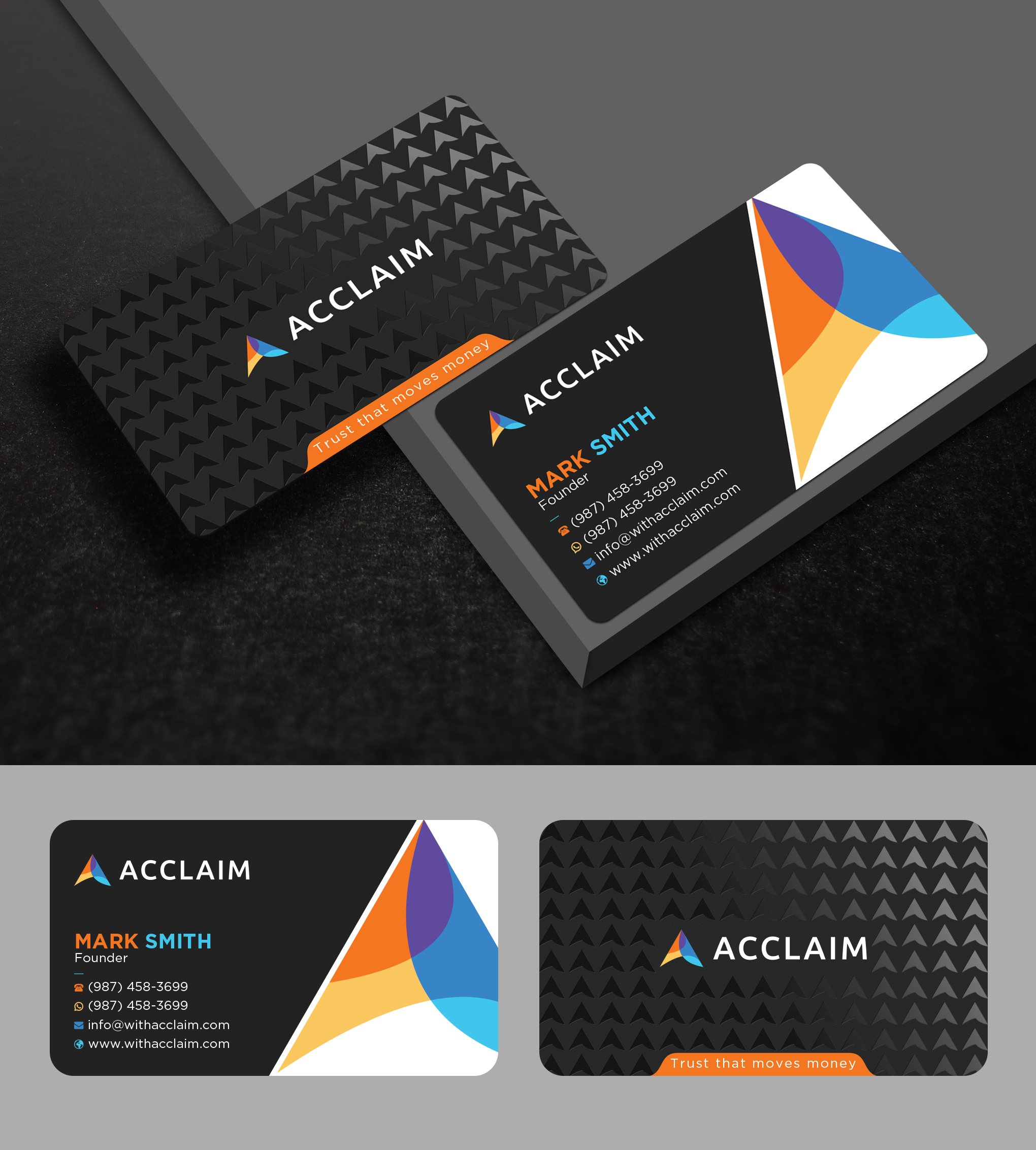 Visitenkarten-Design von Uttom 2 für Acclaim | Design #36735684