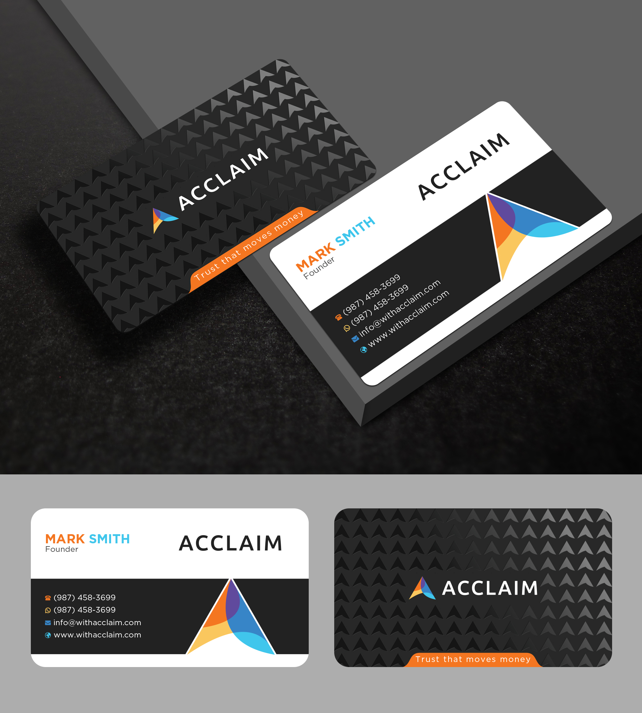 Visitenkarten-Design von Uttom 2 für Acclaim | Design #36735685