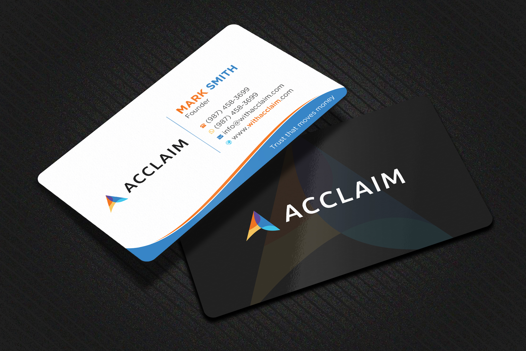 Visitenkarten-Design von Uttom 2 für Acclaim | Design #36738489