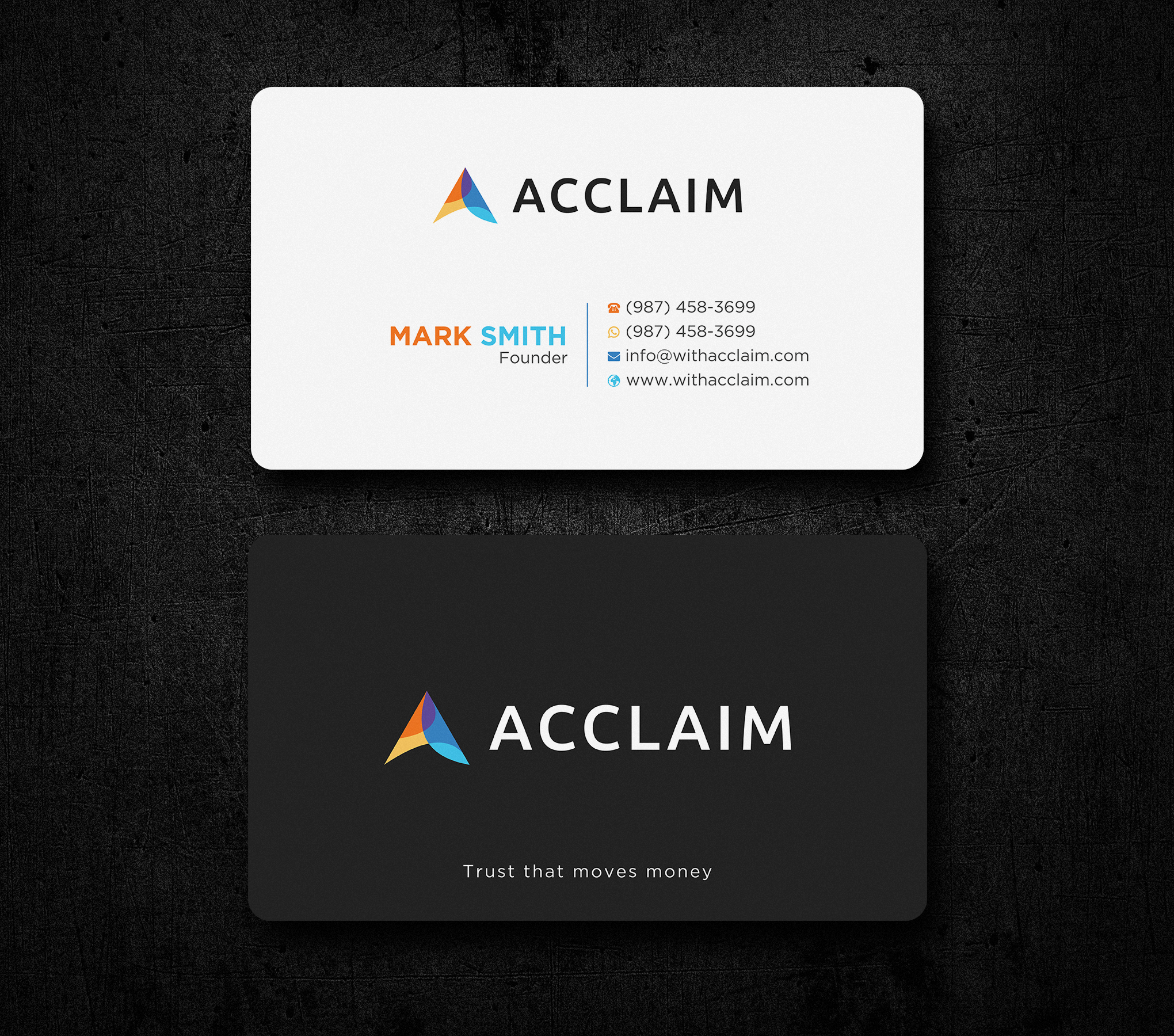 Visitenkarten-Design von Uttom 2 für Acclaim | Design #36738531