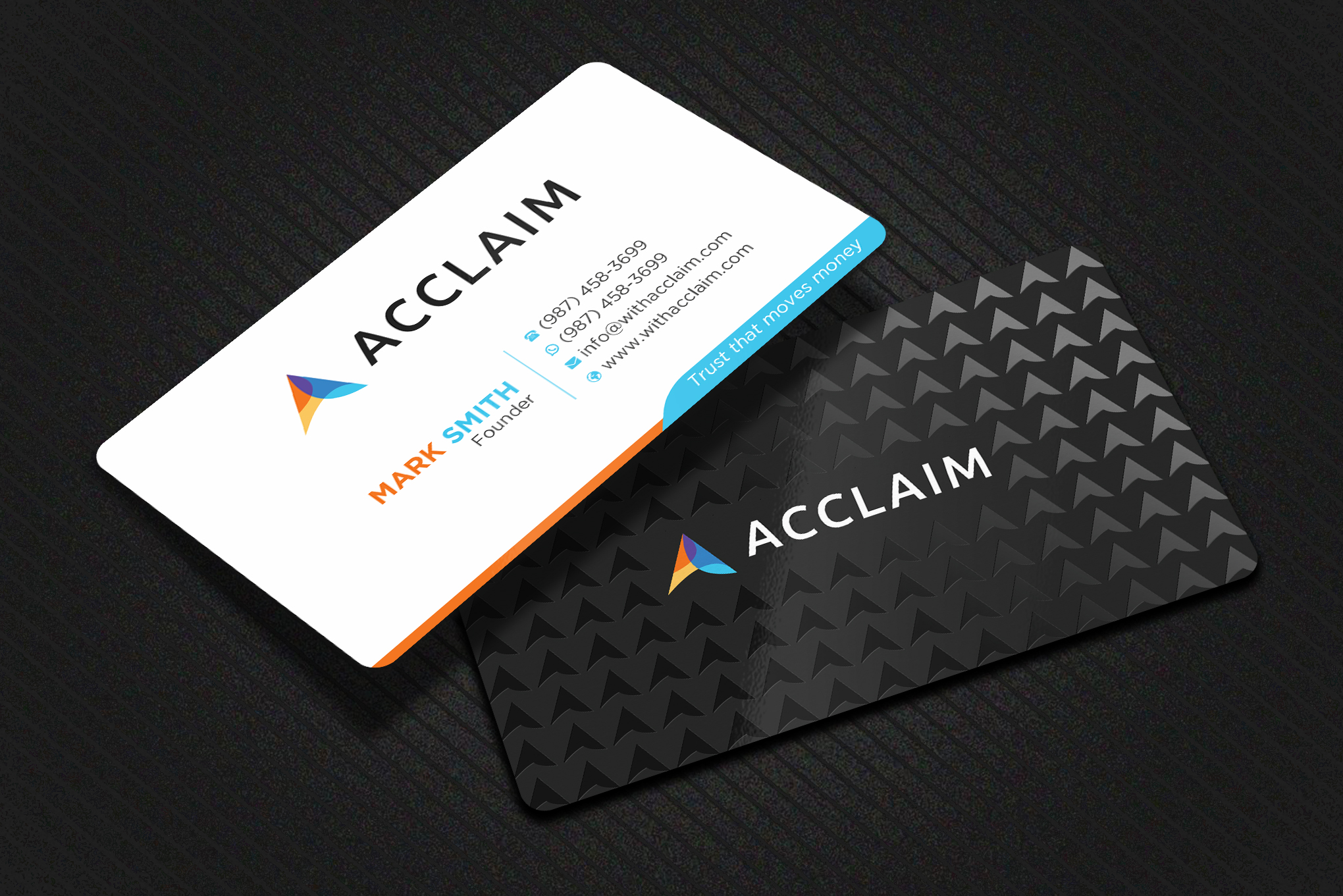 Visitenkarten-Design von Uttom 2 für Acclaim | Design #36738545