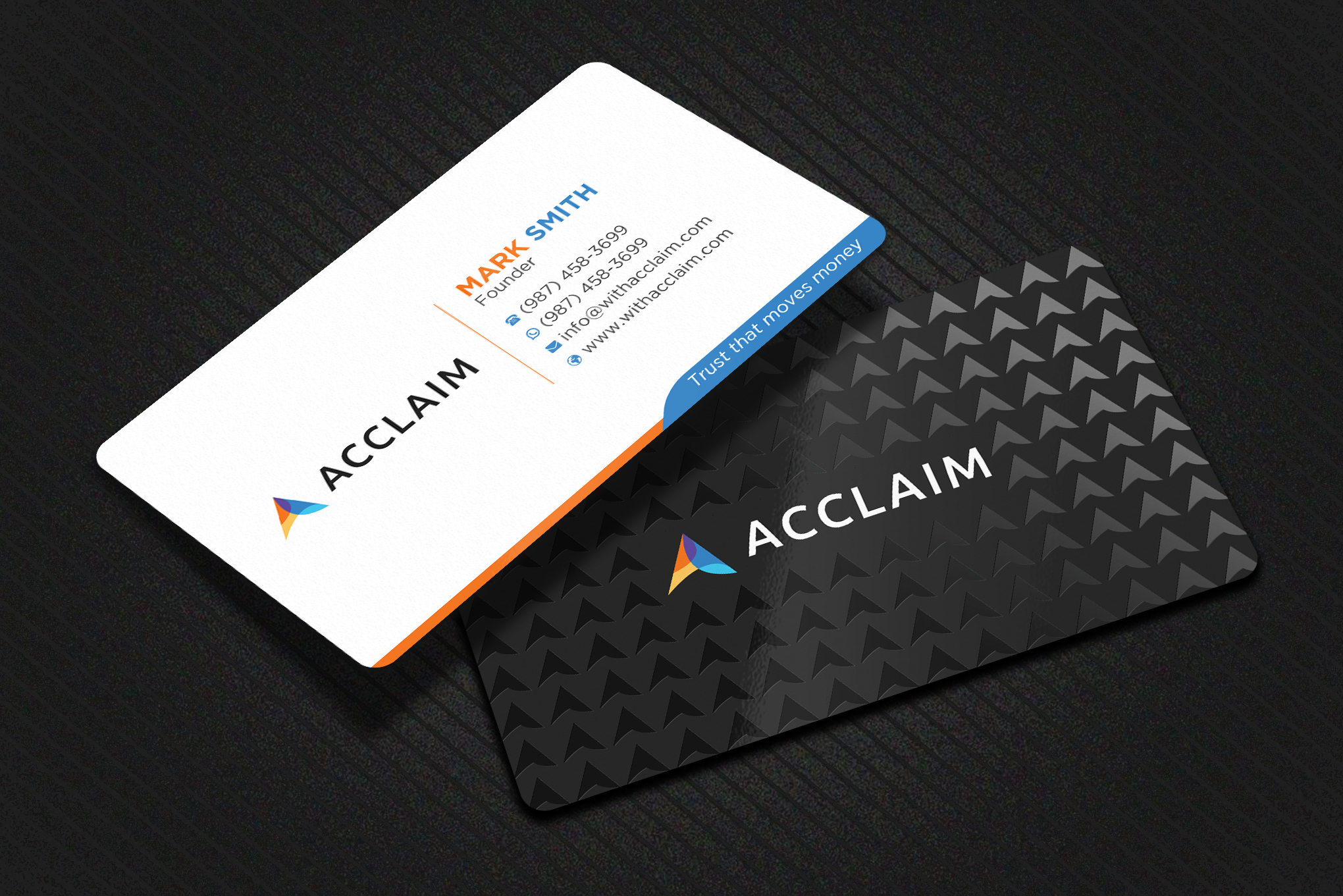 Visitenkarten-Design von Uttom 2 für Acclaim | Design #36738556
