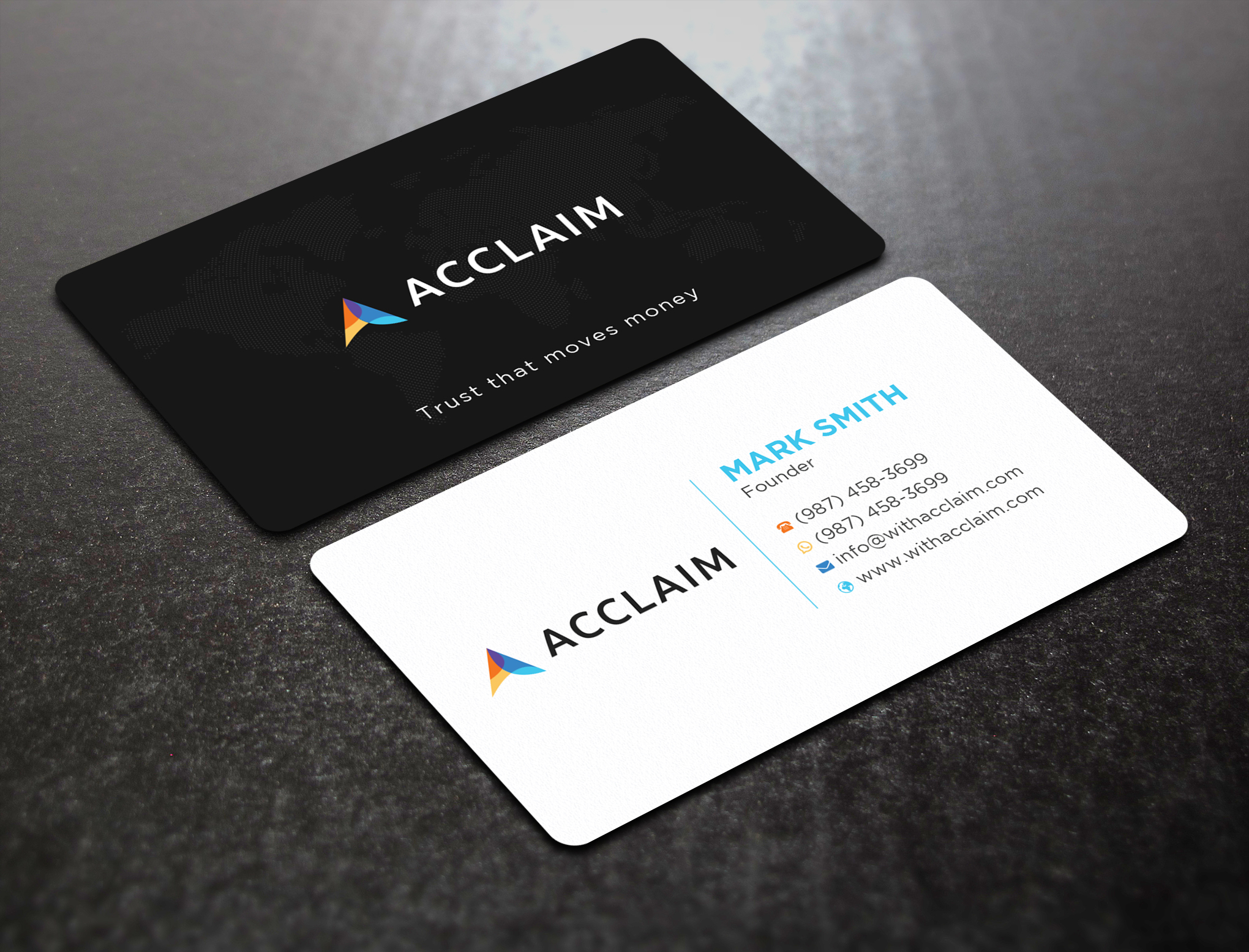 Visitenkarten-Design von Uttom 2 für Acclaim | Design #36761245
