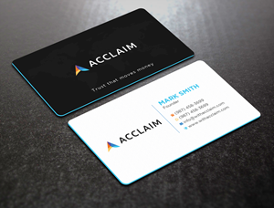 Visitenkarten-Design von Uttom 2 für Acclaim | Design: #36761246