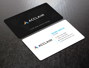 Visitenkarten-Design von Uttom 2 für Acclaim | Design: #36761247