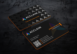 Design de Carte de Visite par Imagine design000 pour Acclaim | Design : #36726836