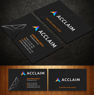 Design de Carte de Visite par Imagine design000 pour Acclaim | Design : #36726900