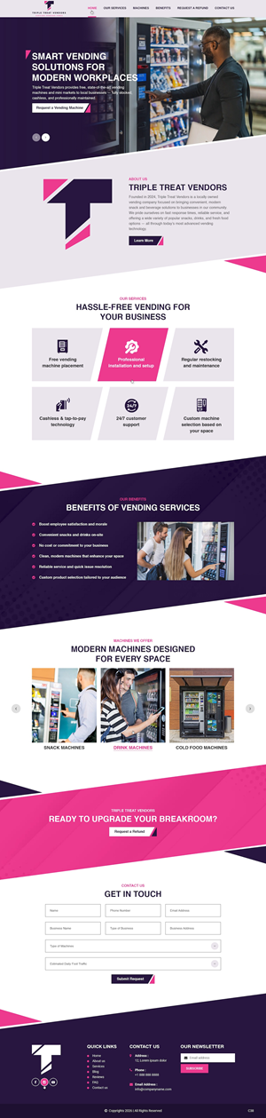 Web-Design von pb für Triple Treat Vendors LLC | Design: #36733582