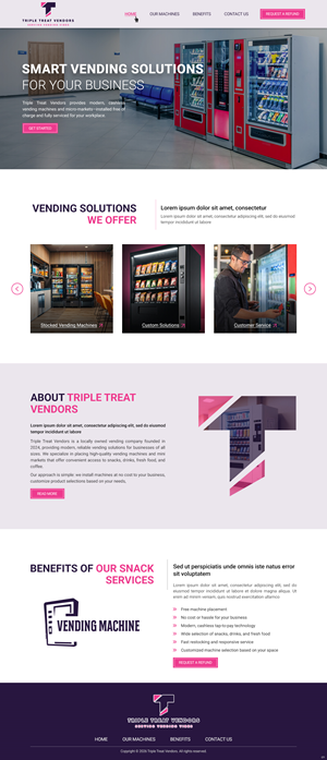 Web-Design von pb für Triple Treat Vendors LLC | Design: #36733585